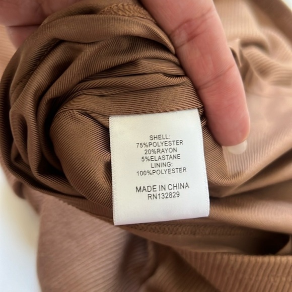 Privacy Please Lorraine Mini Dress in Taupe - Picture 5 of 8